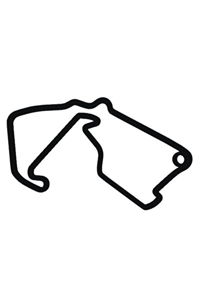 OEM Μπρελόκ, "φόρμουλα 1 σίλβερστοουν ", 31x 50 χιλ. μαύρο