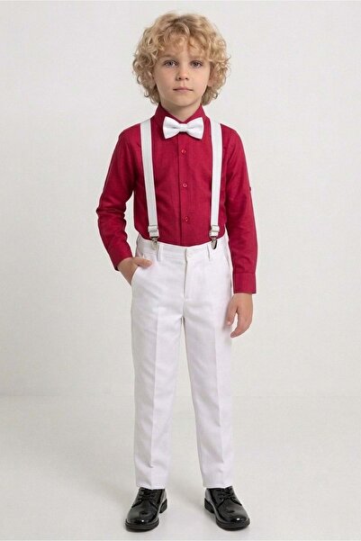 s.t. sebat tekstil 23 aprilie Set pentru băieți cu pantaloni din gabardină al...