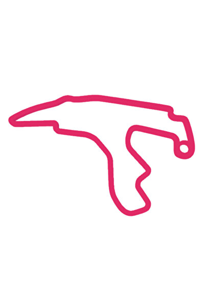 OEM Μπρελόκ, "FORMULA 1 SPA", 40Χ60 χιλ. ροζ βατόμουρο