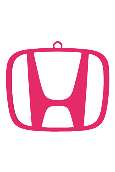 OEM Μπρελόκ, "HONDA", 53X 60 χιλ. ροζ βατόμουρο