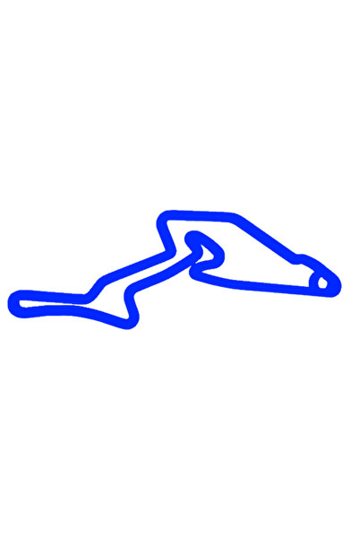 OEM Μπρελόκ, "FORMULA 1 NURNBURGRING", 21Χ60 χιλ. μπλε