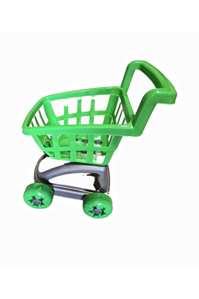 burak toys Green supermarket shopping trolley