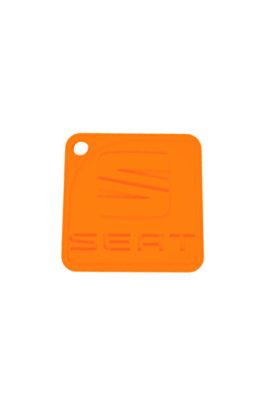 OEM Keychain, "seat", 50 x 50 mm orange