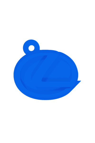 OEM Μπρελόκ,  "LEXUS ", 37Χ 41 χιλ. μπλε