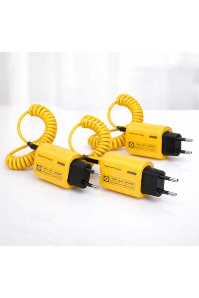 OEM Set of 3x 45W GaN USB-C Fast Charger, PD + QC3.0, Spiral Cable Included, ...