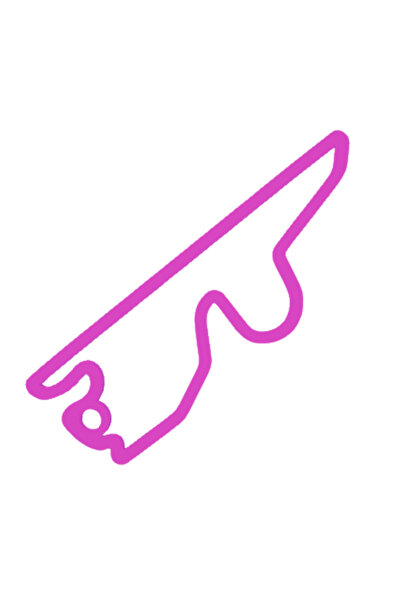 OEM Μπρελόκ, "formula 1 fuji", 50x 52 χιλ. ανοιχτό μοβ