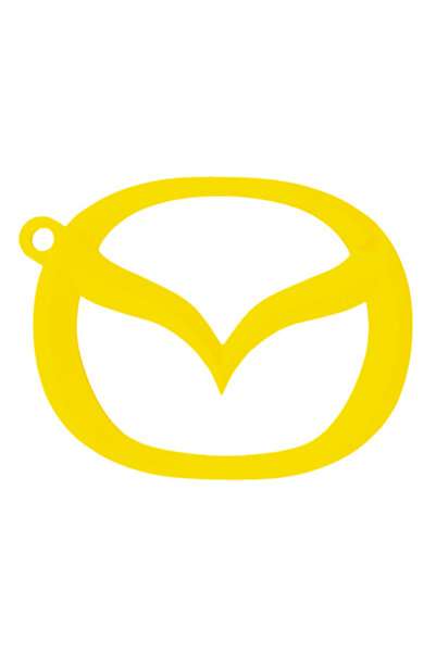 OEM Μπρελόκ,  "MAZDA ", 53Χ 68 χιλ. κίτρινο