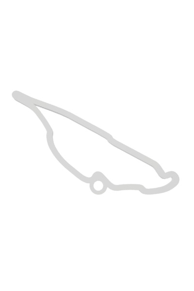 OEM Μπρελόκ, "FORMULA 1 MONTREAL", 37Χ60 χιλ. ιβουάρ λευκό