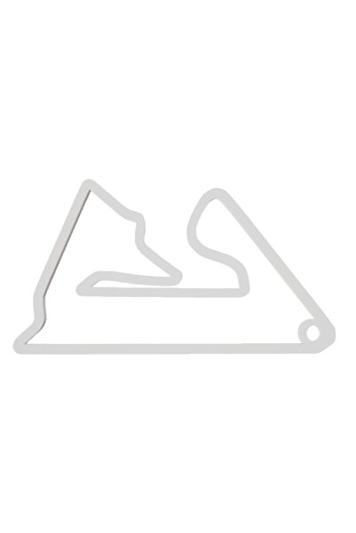 OEM Μπρελόκ,  "FORMULA 1 SAKHIR ", 34x60 χιλ., λευκό ελεφαντόδοντο