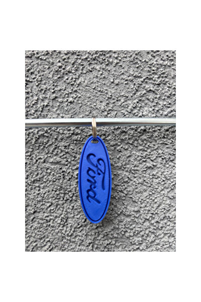 OEM Μπρελόκ, "FORD", 50 x 19 χιλ. μπλε
