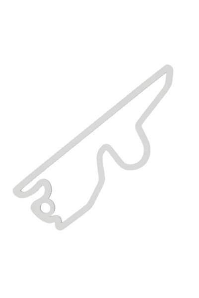 OEM Breloc chei, "FORMULA 1 FUJI", 50X 52 mm alb ivory