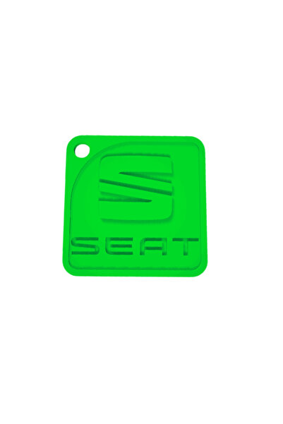 OEM Μπρελόκ,  "SEAT ", 50 x 50 χιλ. πράσινο