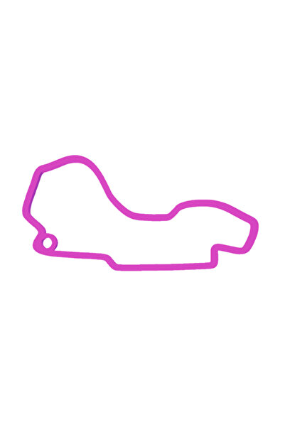 OEM Μπρελόκ, "FORMULA 1 MELBOURNE", 28X55 χιλ. ανοιχτό μωβ