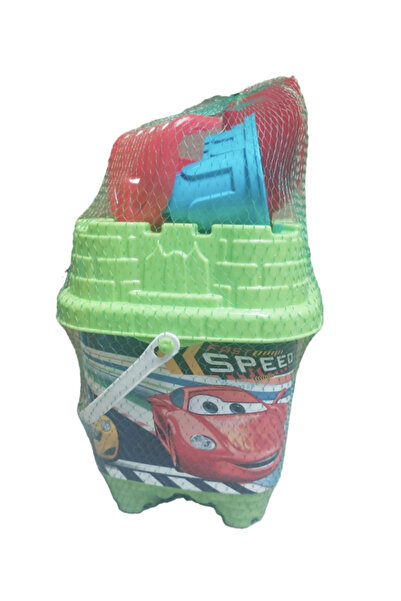 burak toys Set of 6 sand toys Castle No.1 Green