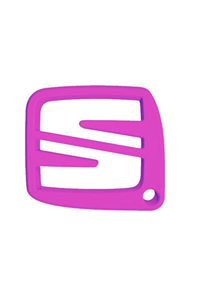 OEM Μπρελόκ, "seat", 35x 40 χιλ. ανοιχτό μοβ