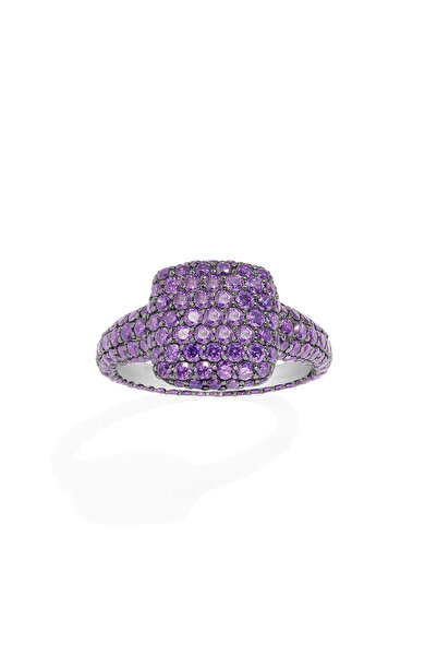 Apm Monaco Purple Square Ring