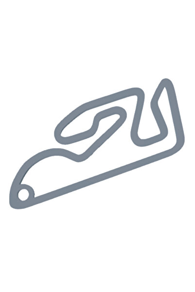 OEM Μπρελόκ, "FORMULA 1 VALENCIA", 40Χ50 χιλ. ασημί