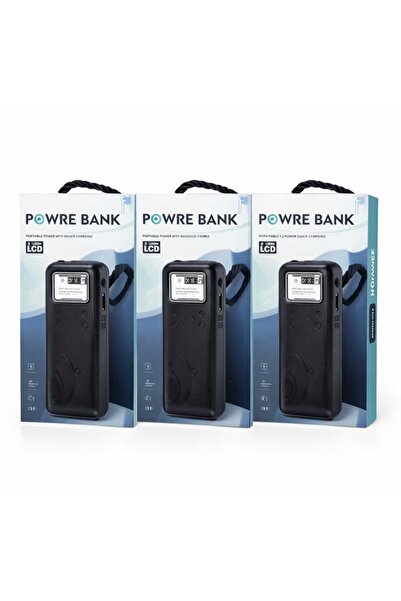 OEM Set de 3 baterii externe Power Bank cu afișaj LCD, încărcare rapidă, 10.0...