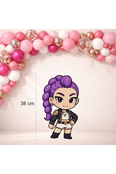 Sinek Kupası Tasarım Kpop Demon Hunters Themed Standing Board (38 cm) Birthda...