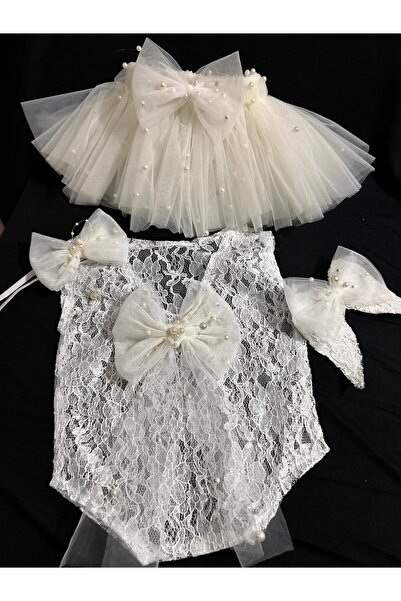 bba new trend 4-Piece, Lace Detailed Baby Bodysuits – Newborn Photography Out...