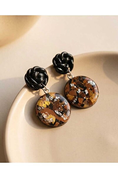 Dodemert Home Coffee Love Dangle Polymer Clay & Epoxy Design Earrings (Stainl...