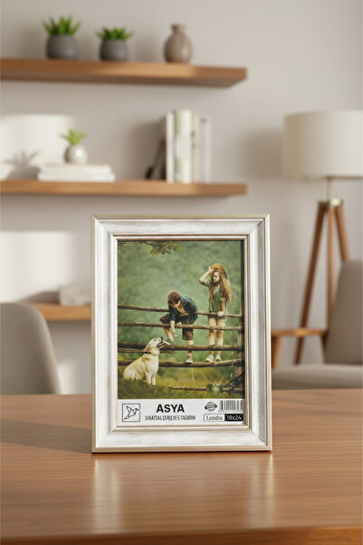 Asya Çerçeve Dekoratif Antik Desenli 18x24 Antik Desenli Gümüş Ayaklı Plastik...