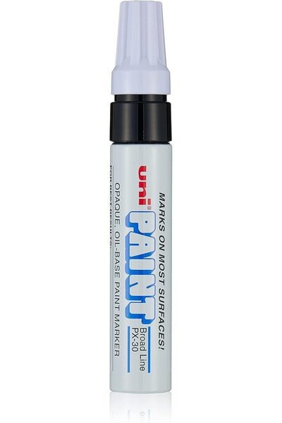 Dymo Uni-Paint PX-30 Oil-Based Paint Marker, Broad Point, Black, 1-Count