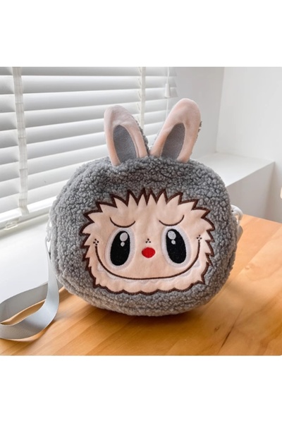 Generic Kawaii Plush Crossbody Bag – Cute Anime Monster Shoulder Bag for Kids