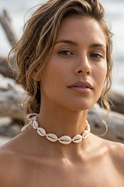 PETEK AKSESUAR Sea Shell Mussels Choker Necklace