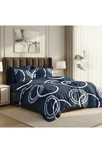 Pucioasa Σετ παπλωματοθήκης διπλό εκλεκτό 6 τεμαχίων, με κύκλους