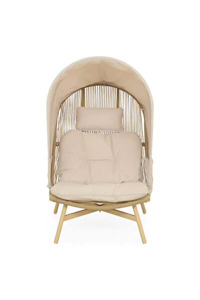 Maison Mex SALEN garden/terrace armchair with canopy L.114 l.84 H.141 natural...