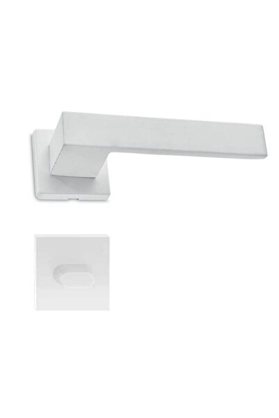 THG CLIO Door Handle (1010) White with WC Rosette