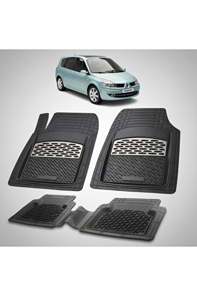 TEAMCAR Πατάκια δαπέδου για Renault Grand Scenic II 2 MPV (Μακρύ) Συμβατά 200...