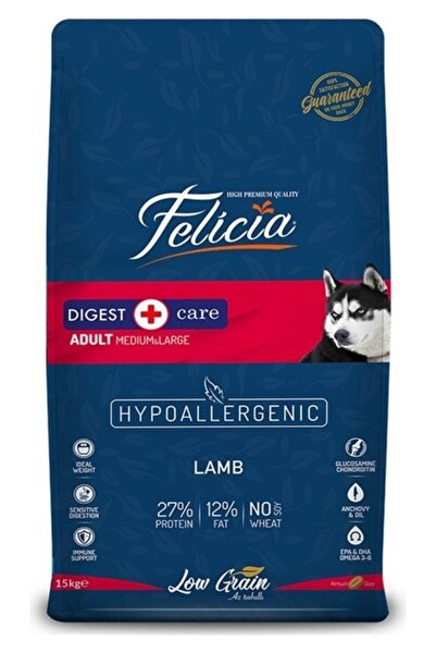 Felicia Kuzu Etli Orta/büyük Irk Yetişkin Köpek Maması Hypoallergenic 15 kg