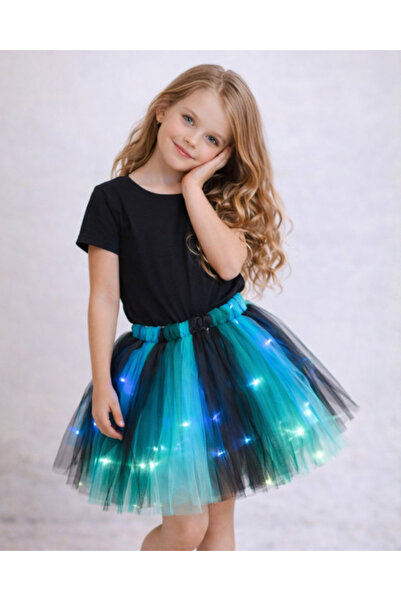 fustite cu luminite Little Skirt with Lights, Green, Spring Fairy - 3-5 years...