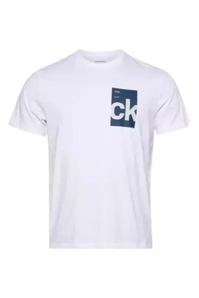 Calvin Klein Tricou alb, bumbac 100%