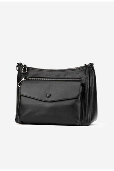 Dasha Black women's bag made of genuine Leather