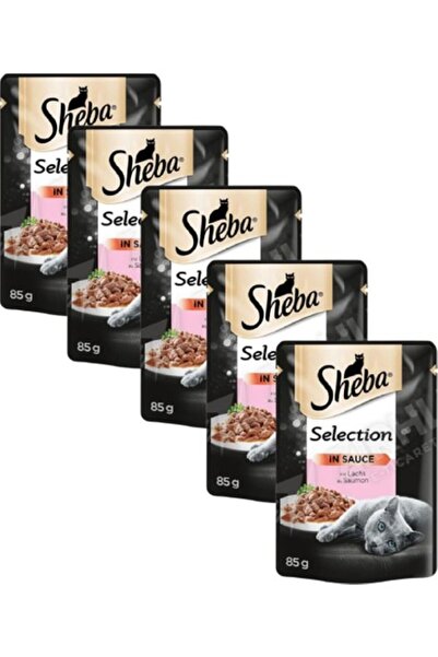 SHEBA Pounch Somon Balıklı 85 gr x 5 Adet Kedi Yaş Maması