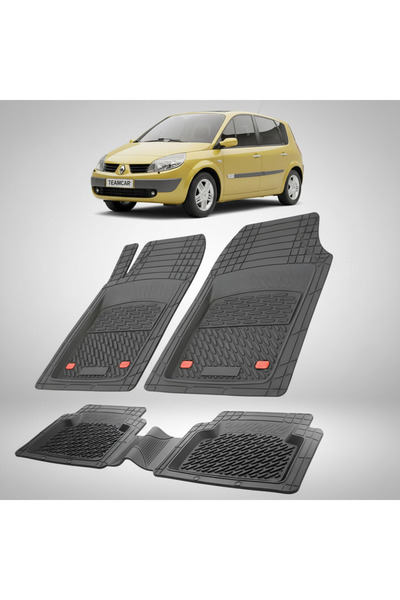 TEAMCAR Renault Scenic II 1 MPV Συμβατά Πατάκια Δαπέδου 2003-2006 |   Μαύρο