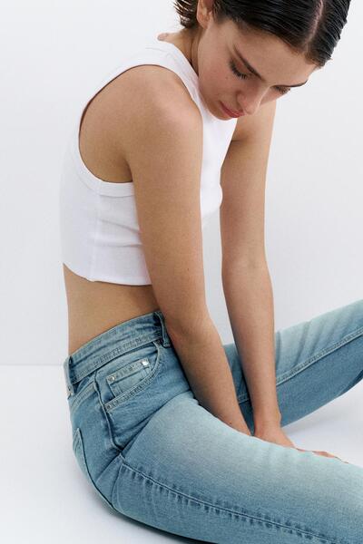 Pull & Bear Bootcut düşük bel jean