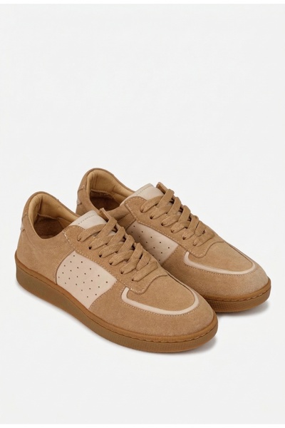 Dasha NUR women's beige suede Leather