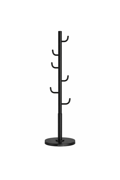 SONGMICS Plastic Floor Coat Rack with 8 Durable Hooks, 175cm, for Clothes, Ha...