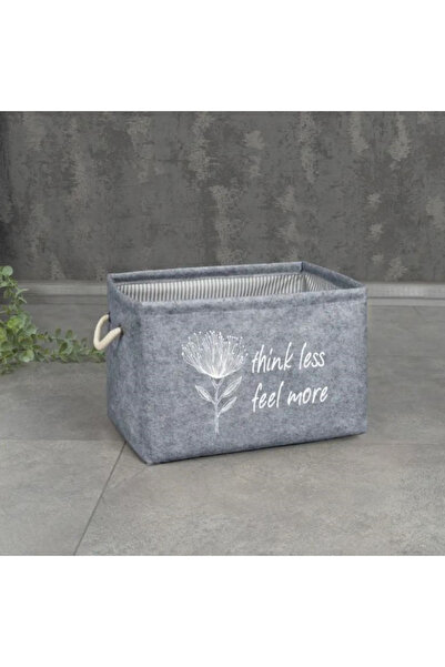 ALAS Maxi Rectangular Storage Basket, 32 x 23 x 23 cm, Grey