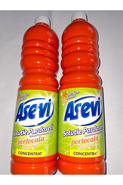 ASEVI 2 bottles x 1L Floor solution with intense orange scent