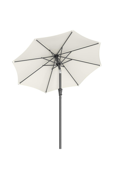 SONGMICS Garden Umbrella 200cm, Double Tilt 30°, Polyester UPF 50+, Metal Fra...