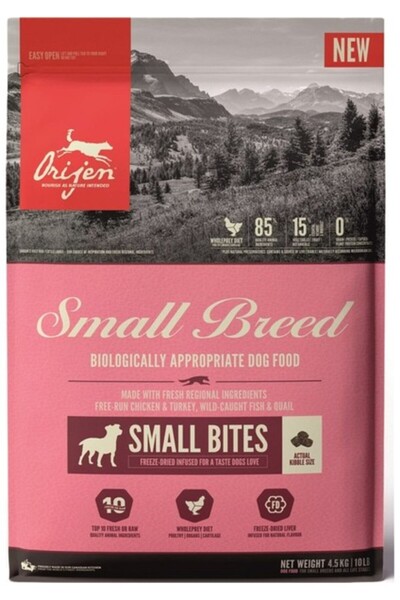 Orijen ‎Orijen Small Yavru ve Yetişkin Küçük Irk Köpek Maması 4.5 Kg