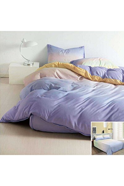 OEM Bed linen, 2 people, satin cotton, 4 pieces, with print, LSN4657