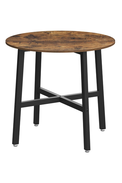 OEM Masa rotunda de bucatarie sau living, stil industrial, 80 x 75 cm (diamet...