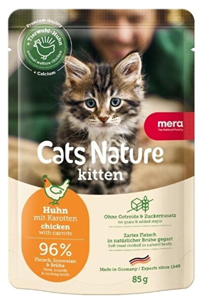 Mera Cats Nature Kitten Yavru Kedi Yaş Maması 85 gr