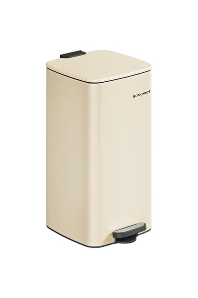 SONGMICS Trash can 34x29x54 cm, 30L, with pedal, silent lid and removable inn...